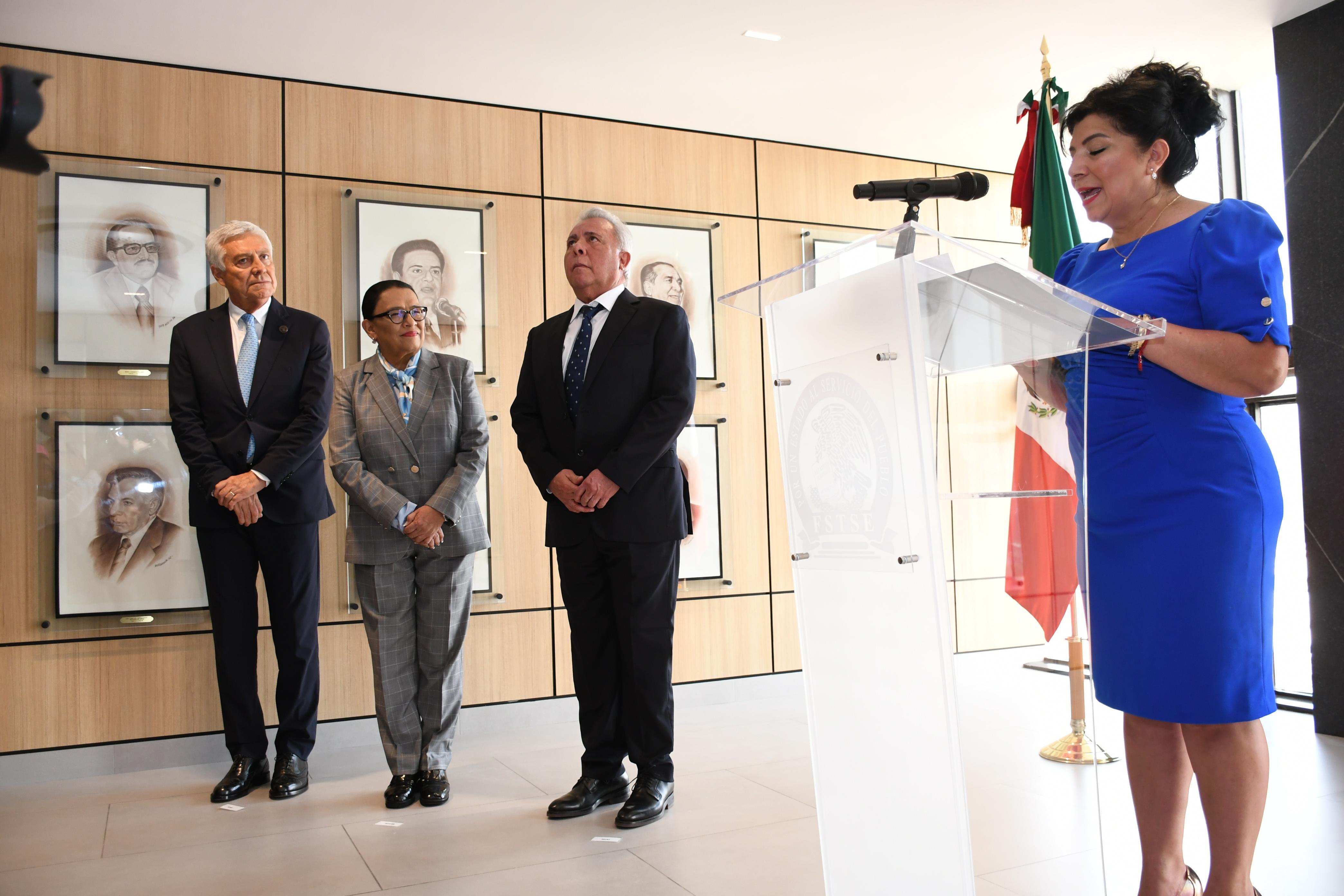 Ceremonia de Develación e Inauguración del Salón “Presidentes” de la FSTSE, un espacio para la memoria y el futuro